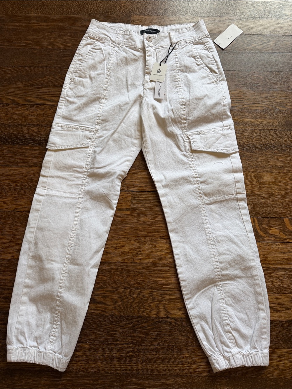 Women’s Sanctuary  White Cargo Jogger Pants